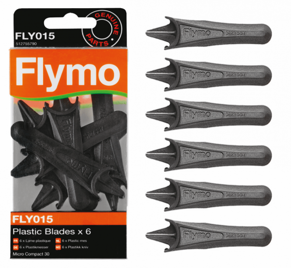 30 x Kunststoffklingen Kunststoffmesser Messer für Flymo Minimo & Micro Lite