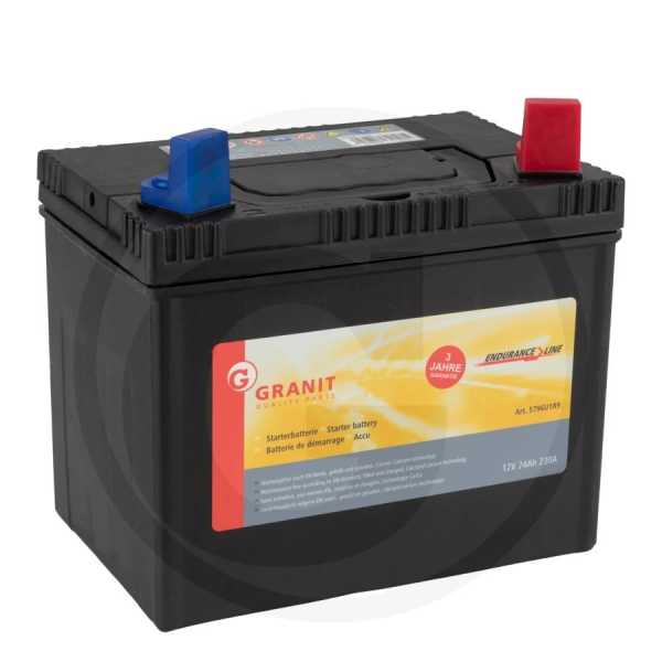 GRANIT Endurance Line Batterie 12 Volt | 24 Ah | 230 A Flachpol