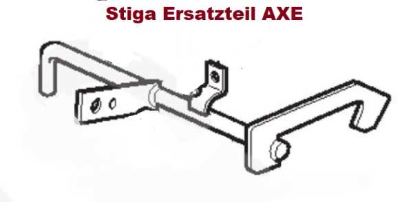 STIGA Verschluß Fangkorb mit Achse - 382000363/0