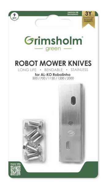 Messer für AL-KO Robolinho E-Modelle Mähroboter (9 Stück)