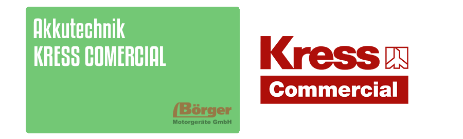 Kress Commercial Akku-Sortiment | Börger Motorgeräte Online-Shop