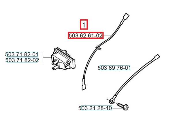 Husqvarna Kabel für 385/EPA/XP | 390 XP/XPG/XPW Kettensäge
