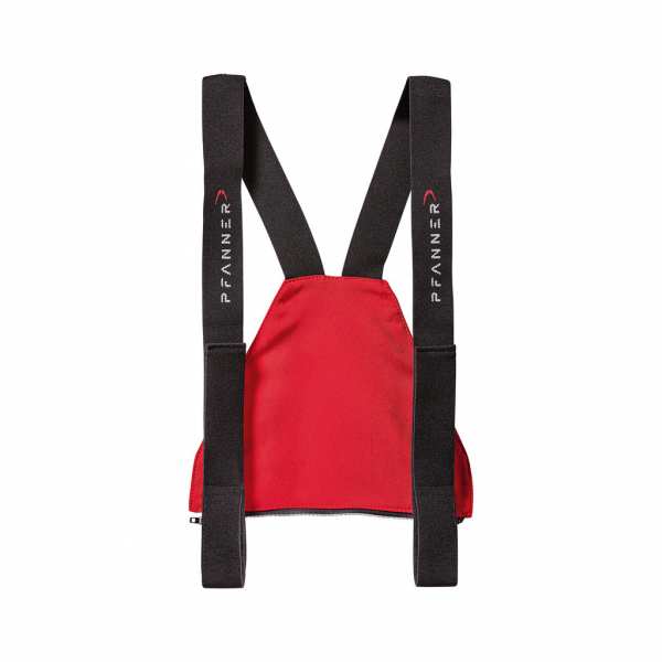 Pfanner Zipp-Latz Hosenträger mit Rücken- und Nierenschutz Rot bis 180cm Größe - 100043-10-40