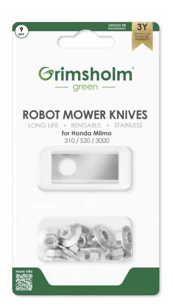 Messer für Honda Miimo 310 | 520 | 3000 Mähroboter (9 Stück)