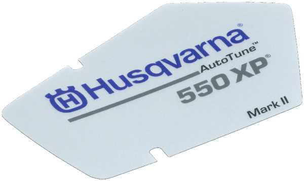 Husqvarna Kettensäge | Motorsäge Aufkleber Starter 550 XP/XPG Mark II